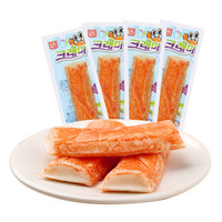 韩国进口 客唻美 即食蟹棒手撕蟹柳 寿司专用火锅食材 泡面搭档蟹味棒35g*4/袋