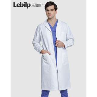 乐倍康（Lebilp）白大褂医生服护士服实验服药店美容院工作服 男款长袖 XL