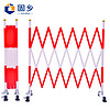 固乡伸缩围栏杆 电力 隔离栏 施工 围网 警戒带 玻璃钢 隔离带 围栏 安全防护栏 红色 高1.2米 可伸缩至2.5长