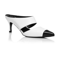 DYMONLATRY 设计师品牌 跨界w.RONG系列 撞色中空穆勒鞋 白色 39