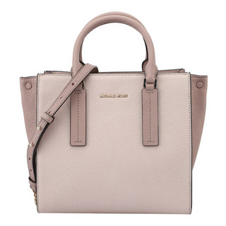 MICHAEL KORS 迈克·科尔斯 MK女包 ALESSA系列粉色皮质女士手提单肩斜挎包 30S9G0AS6T SFTPINK/FAWN