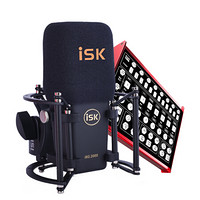 iSK IKG2000专业麦克风 电脑手机通用变声网络k歌喊麦主播直播录音设备全套IKG2000+客所思kx6s声卡