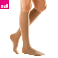 medi迈迪 德国进口 医用一级压力静脉曲张袜压力袜弹力袜美腿袜常规款男女中筒肤色包趾 M