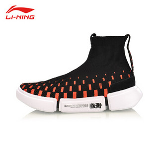 李宁蓝球系列男篮球休闲鞋 AGBP031-5 标准黑/标准白/李宁红