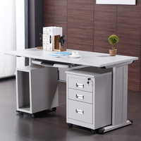 佐盛钢架办公桌工作台电脑桌财务桌职员桌写字台 140