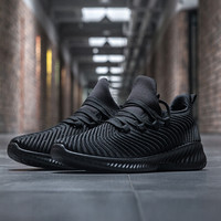 Double Star 双星 冬季新款男鞋跑步鞋缓震轻便秋季休闲耐磨透气防滑运动鞋9311酷黑41