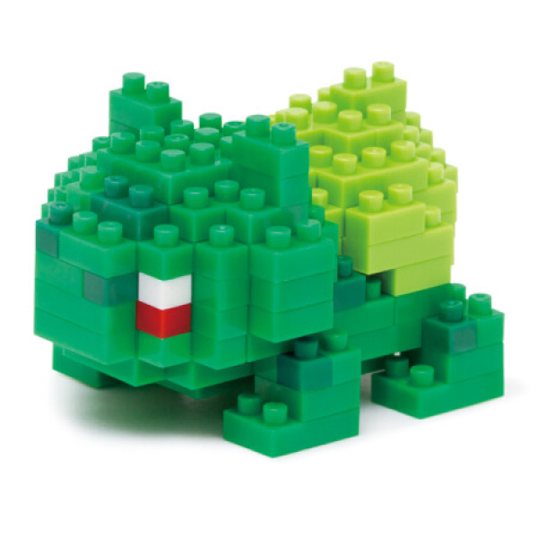 日本nanoblock妙蛙种子精灵宝可梦小颗粒拼插拼搭微型积木儿童玩具 12