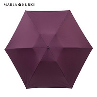 玛丽亚.古琦 玛丽亚古琦 MARJA KURKI 三折伞 超轻晴雨两用纯色彩胶防晒防风折叠太阳伞女 知性纯色 9FF236118  酒红色