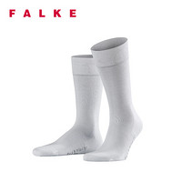 FALKE 德国鹰客 Cool 24/7棉休闲商务舒适夏季透气长中筒男袜 白色white 39-40 13230-2000