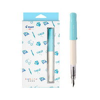 PLUS会员、亲子会员：PILOT 百乐 钢笔 kakuno系列 FKA-1SR 淡蓝色白杆 F尖 墨囊+吸墨器盒装
