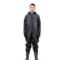 冰禹 AA11111 劳保涉水裤 防水连体雨衣雨裤 水产加工防水裤 作业下水裤 全身款 43