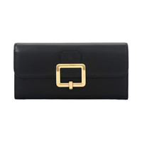 BALLY 巴利 女士小牛皮黑色长款钱夹 JINNEY W 120 6229975