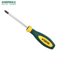 世达(SATA) G系列 十字双色柄螺丝批 2#×200mm笔记本螺丝批组合磁头起子改锥拆机维修工具 63605 现货