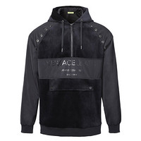 VERSACE JEANS 范思哲 奢侈品 男士黑色混纺休闲时尚连帽上衣 B7GSB7FA 05470 899 XXL