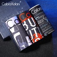 cabrakalani男内裤男士平角内裤中腰U凸男式短裤头男四角内裤3条装L