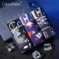 cabrakalani男士四角内裤透气舒适U凸中腰短裤衩平角男内裤3条装XXL