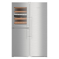 利勃海尔 SBSes8486 混冷T型对开门冰箱 740L 银色