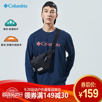 哥伦比亚(Columbia)长袖t恤男 户外春秋男款圆领防紫外线吸湿运动休闲针织上衣 PM1421 464 XL