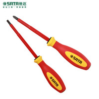 世达(SATA) 7件套绝缘螺丝批组套 一字十字电工工具螺丝刀起子 09301A 现货