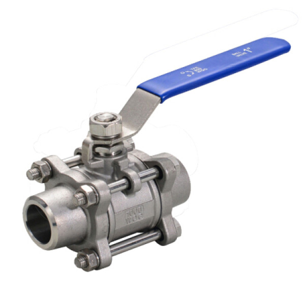 304不锈钢焊接球阀 三片式焊接球阀 全焊接球阀 不锈钢球阀 dn25 304