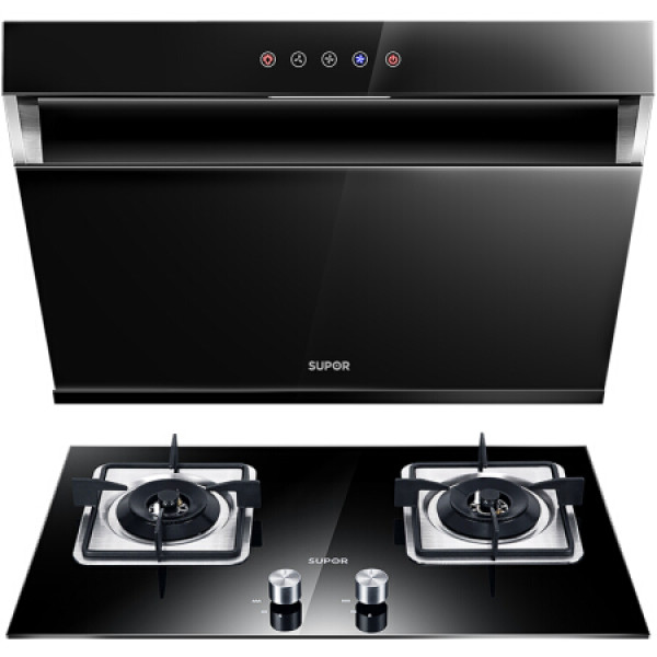 商品苏泊尔(supor)烟灶套装 侧吸式抽油烟机灶具套装家用 大吸力dj1c2