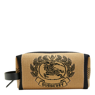 BURBERRY 博柏利 男女款针织手包 80063911 黑色/驼色