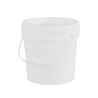 谋福1100 食品级塑料桶密封桶小水桶包装桶 龙虾打包桶（塑料桶（ 15L白色 带提手）5个装  ）