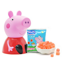 小猪佩奇 Peppa Pig 佩奇玩偶造型儿童存钱罐 储蓄罐 VC软糖 水蜜桃味 果汁软糖 36g/ 盒