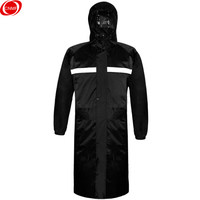 谋福 CNMF 9292 安全反光条特种长风衣雨衣 时尚透气 交通户外骑行 可定制logo(长风衣L-165)