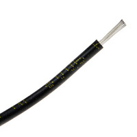 RS Pro欧时 100m 黑色 恶劣环境导线, 1 mm? 横截面积, 32/0.2 mm, 硅橡胶绝缘, 500 V, 2.5mm外径, 裸铜导体