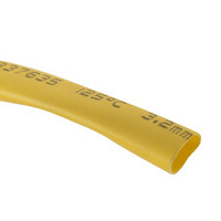 RS Pro欧时 热缩套管 黄色 聚烯烃, 2:1 套管直径 3.2mm 套管长度 10m