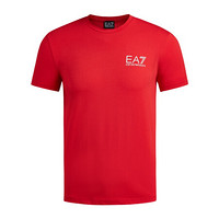 EA7 EMPORIO ARMANI 阿玛尼奢侈品19春夏新款男士荧光色印花针织T恤衫 3GPT08-PJ03Z RED-1450 M