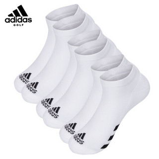 阿迪达斯（adidas）袜子 厚底吸汗毛巾袜 高尔夫球袜 白色CF8435