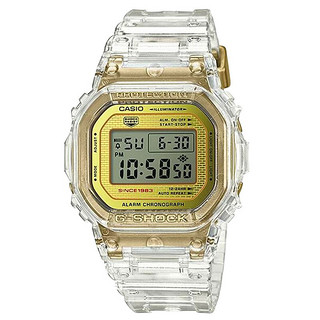 CASIO 卡西欧 G-SHOCK DW-5035E-7A 男士石英手表 48.9mm 金属 冰川金 方形