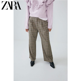 ZARA TRF 女装 格子裤 (花色、XS)
