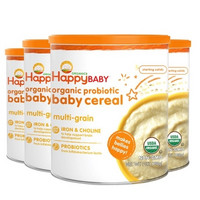 HappyBaby 禧贝 婴幼儿有机混合谷物米粉 198g 4罐装 *5件