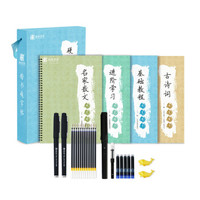 南国书香 楷书正楷凹槽练字帖成人儿童小学生硬笔钢笔字帖速成(楷书 新款 套装共4册)