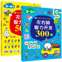 2-4岁初级启蒙左右脑智力开发800题(套装2册) 儿童智力开发书