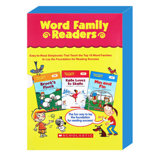 Word Family Readers学乐词根家族自然拼读阅读套装16本绘本+1本练习册