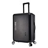沃趣（woqu）时尚行李箱女拉杆箱20英寸登机箱男万向轮旅行箱密码箱WQ1502黑色