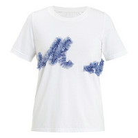 设计师品牌 M essential 网纱字母棉质T恤 白色 36