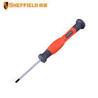 钢盾 SHEFFIELD S037107 精密螺丝刀 一字十字花型 钟表手表笔记本维修工具套 一字精密螺丝刀2.0x75mm