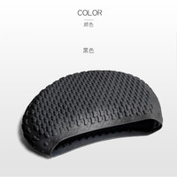 佑游硅胶泳帽 男女成人泡泡帽 长发舒适防水护耳时尚游泳帽 7815 黑色