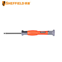 钢盾 SHEFFIELD S037106 精密螺丝刀 一字十字花型 钟表手表笔记本维修工具套 一字精密螺丝刀3.0x50mm