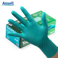 ANSELL安思尔 92-600一次性丁晴橡胶手套加厚耐用型食品 清洁 防有害化学品和化学液喷溅定做100只/盒 L