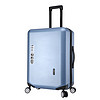 沃趣（woqu）时尚行李箱女拉杆箱20英寸登机箱男万向轮旅行箱密码箱WQ1502冰蓝