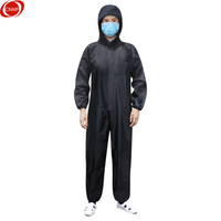 谋福 CNMF 8020 多功能连体防护服防尘服防雨服防雨防水劳保雨衣带帽工作服 粉末打磨工业农药喷防护服 L-170