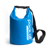 美国pack all防水包游泳包健身包沙滩收纳户外相机漂流袋防水袋男女运动包 5L 蓝色