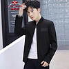 俞兆林（YUZHAOLIN）夹克 男士时尚潮流立领夹克外套1655黑色4XL