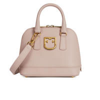 芙拉 FURLA PREFW19 女士 牛皮革 裸粉色 FANTASTICA系列 迷你 手提斜挎包半圆包贝壳包 1023651